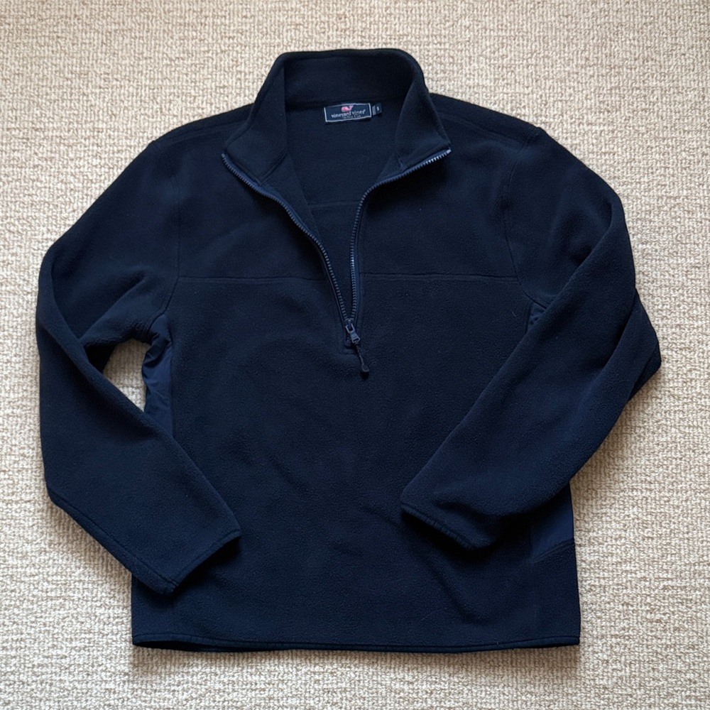 Vineyard Vines Men's Navy Quarter-Zip Fleece